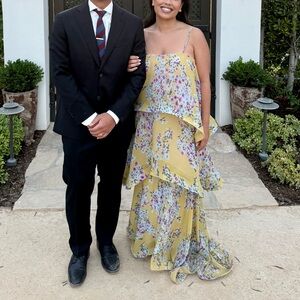 Elliatt Yellow Floral Maxi Dress